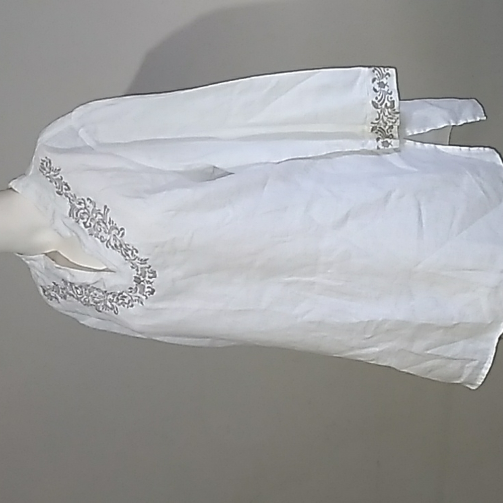 New  | STYLE & CO. | 46" bust L , Linen Blouse